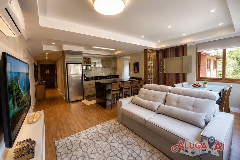 Apartamento no centro de Gramado 400mt Rua Coberta