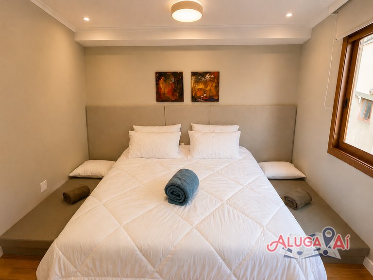 Apartamento no centro de Gramado 400mt Rua Coberta
