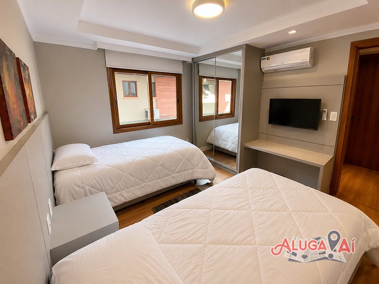 Apartamento no centro de Gramado 400mt Rua Coberta