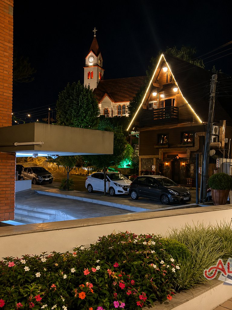 Apartamento no centro de Gramado 400mt Rua Coberta
