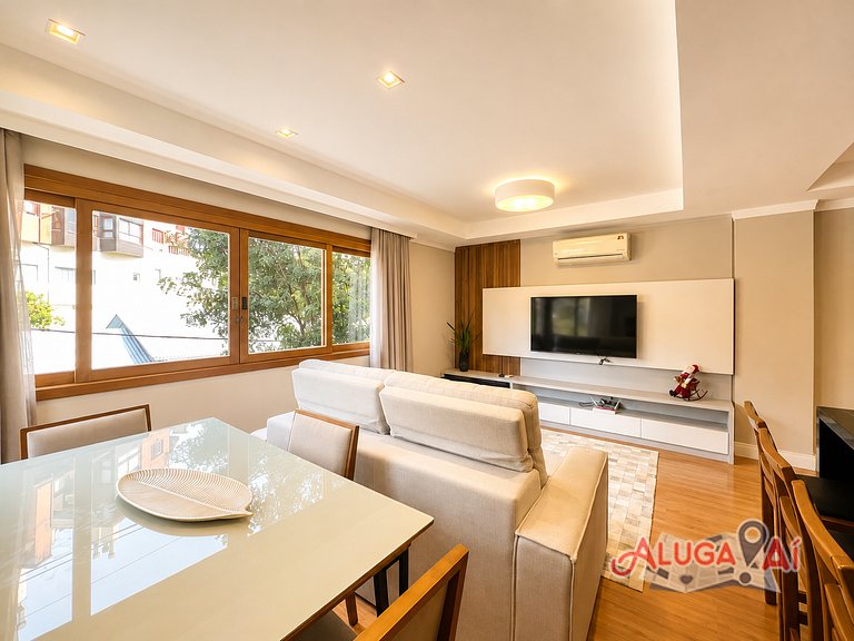 Apartamento no centro de Gramado 400mt Rua Coberta