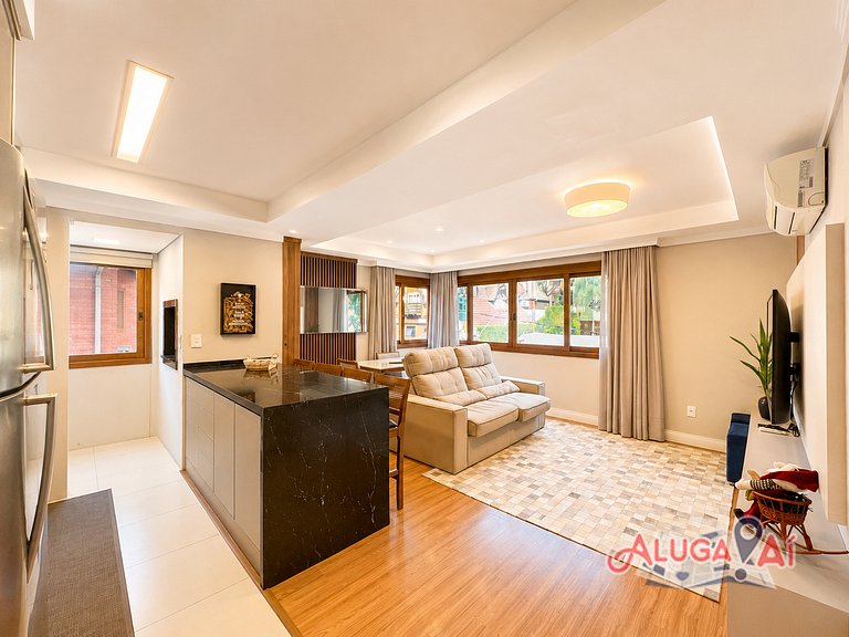 Apartamento no centro de Gramado 400mt Rua Coberta