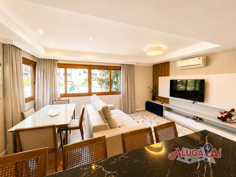 Apartamento no centro de Gramado 400mt Rua Coberta